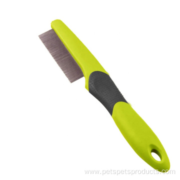 Cat Flea Comb Green Pet Dog Grooming Comb